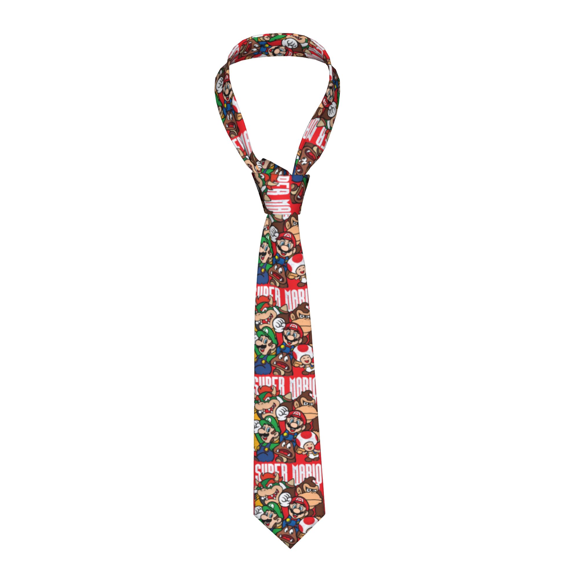 Party Games Mario - Fashion M-Marios Ties for Party Customized