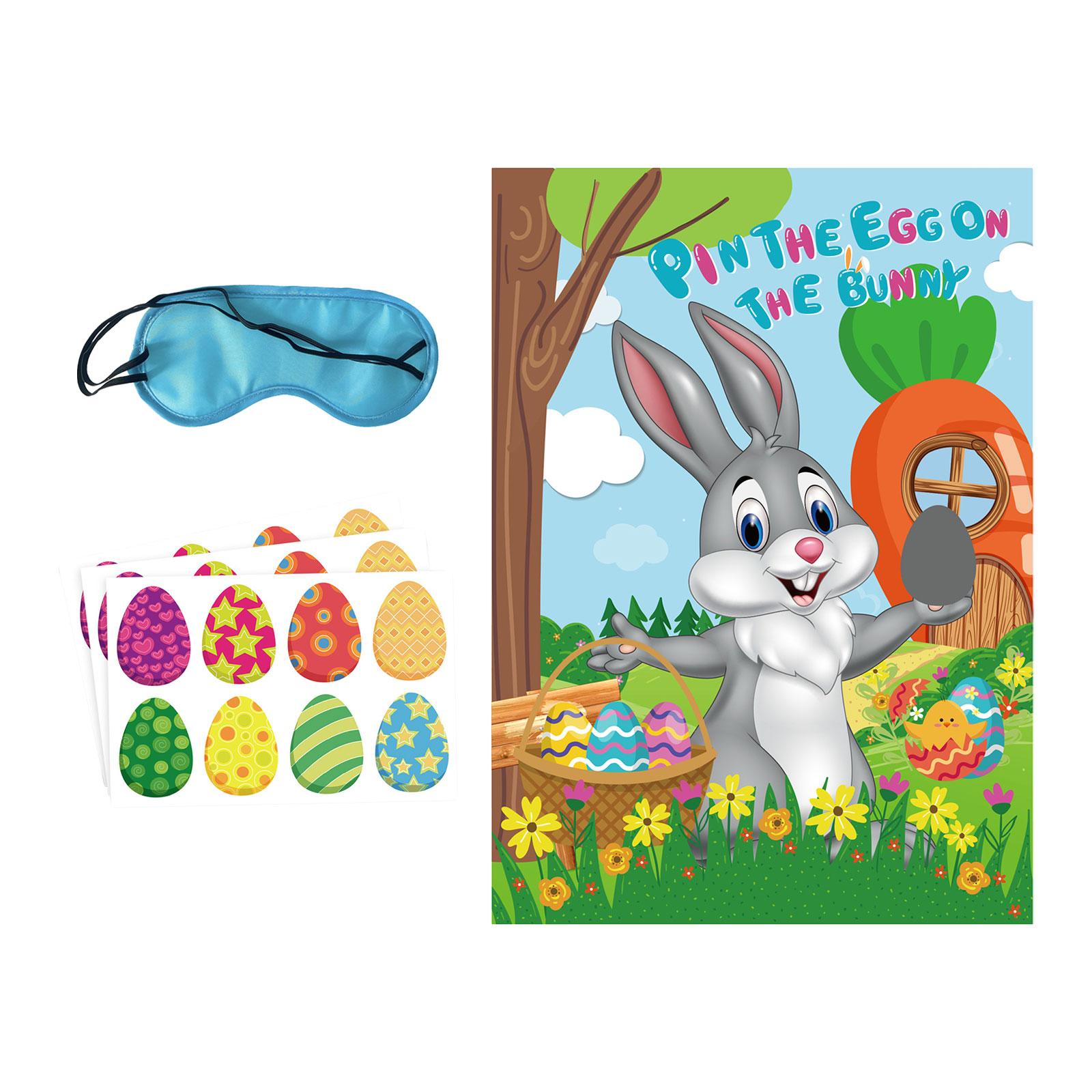 Party Games Easter Egg - Pin The Egg on The Bunny