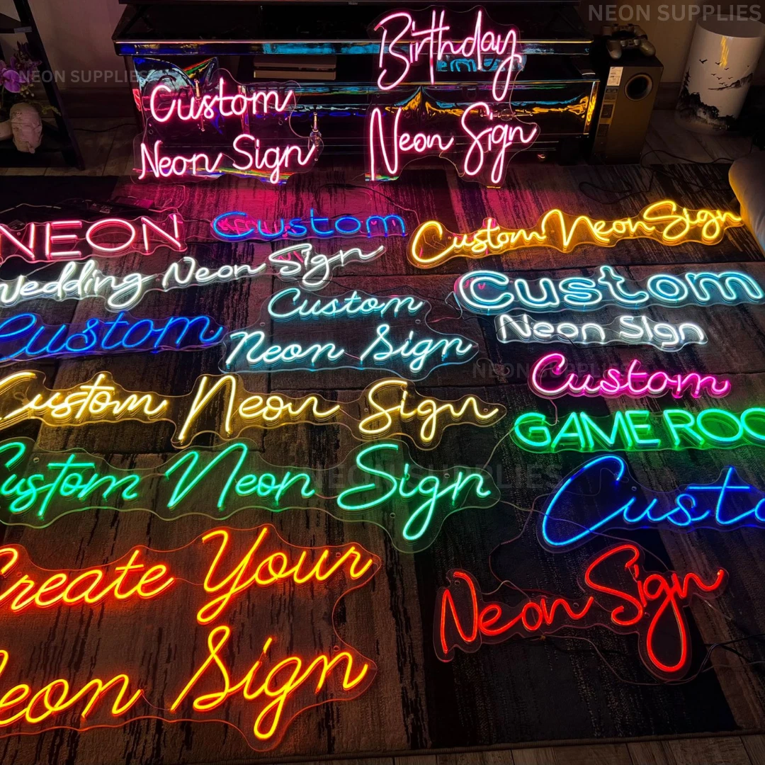 Custom Neon Sign Personalized  - Party Games Name reseña y precio