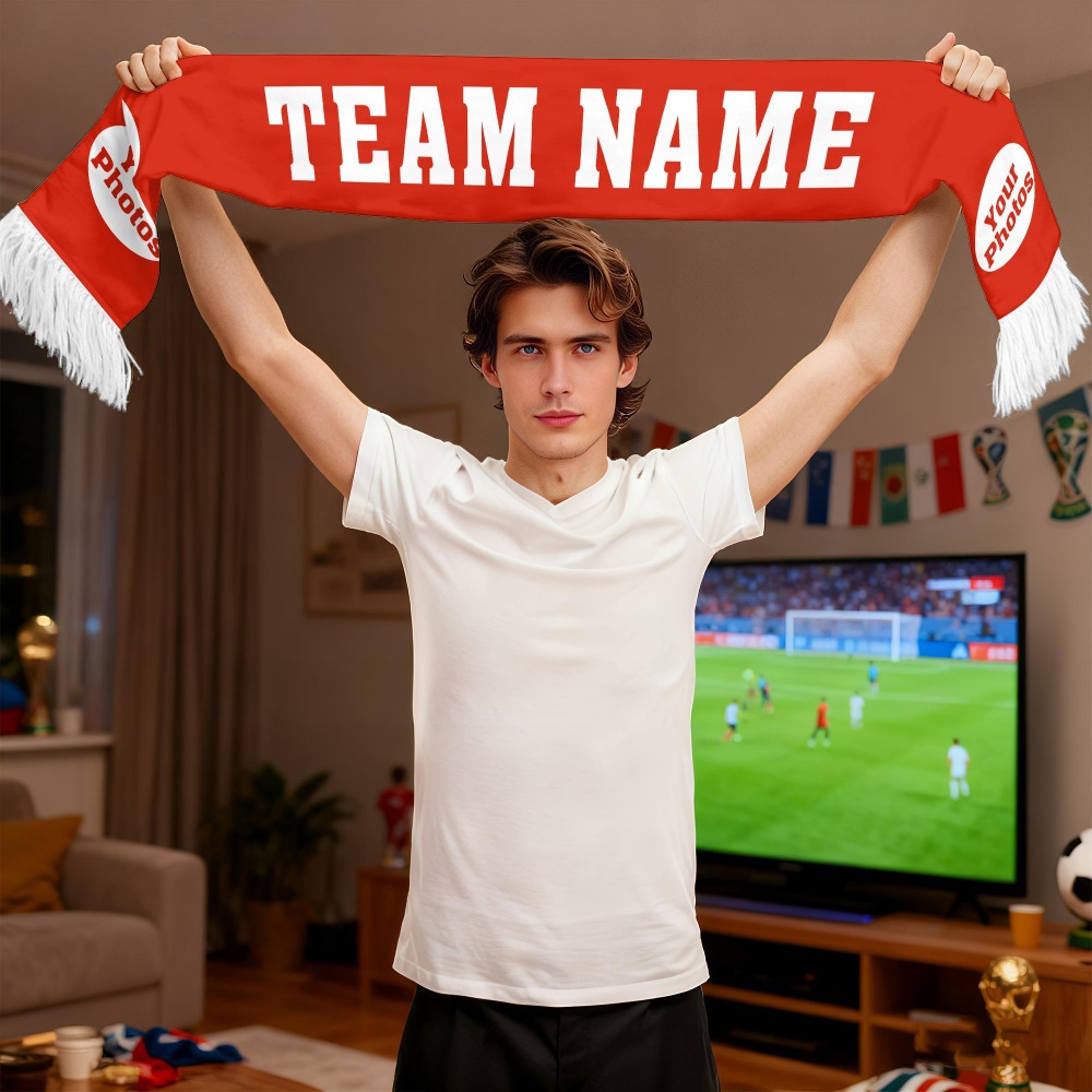 1pc Custom Team Fan Scarf - Pe - Party Games Name reseña y precio