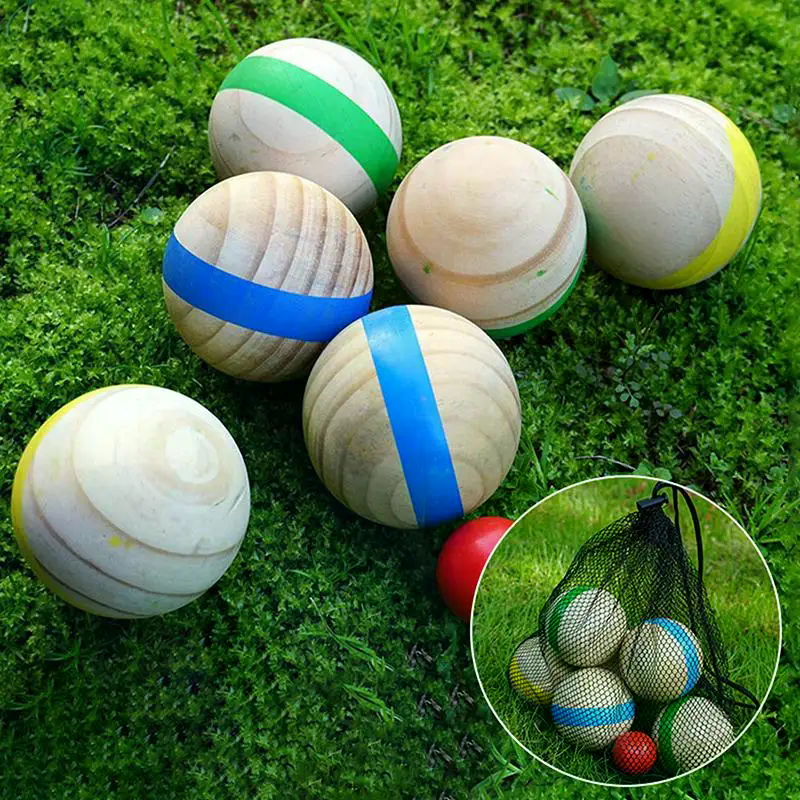 Durable Wooden Bocce Balls for - Bocce Ball Lawn reseña y precio