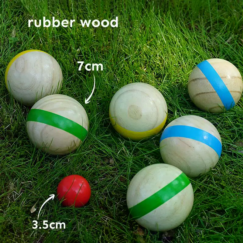 Durable Wooden Bocce Balls for - Bocce Ball Lawn reseña y precio