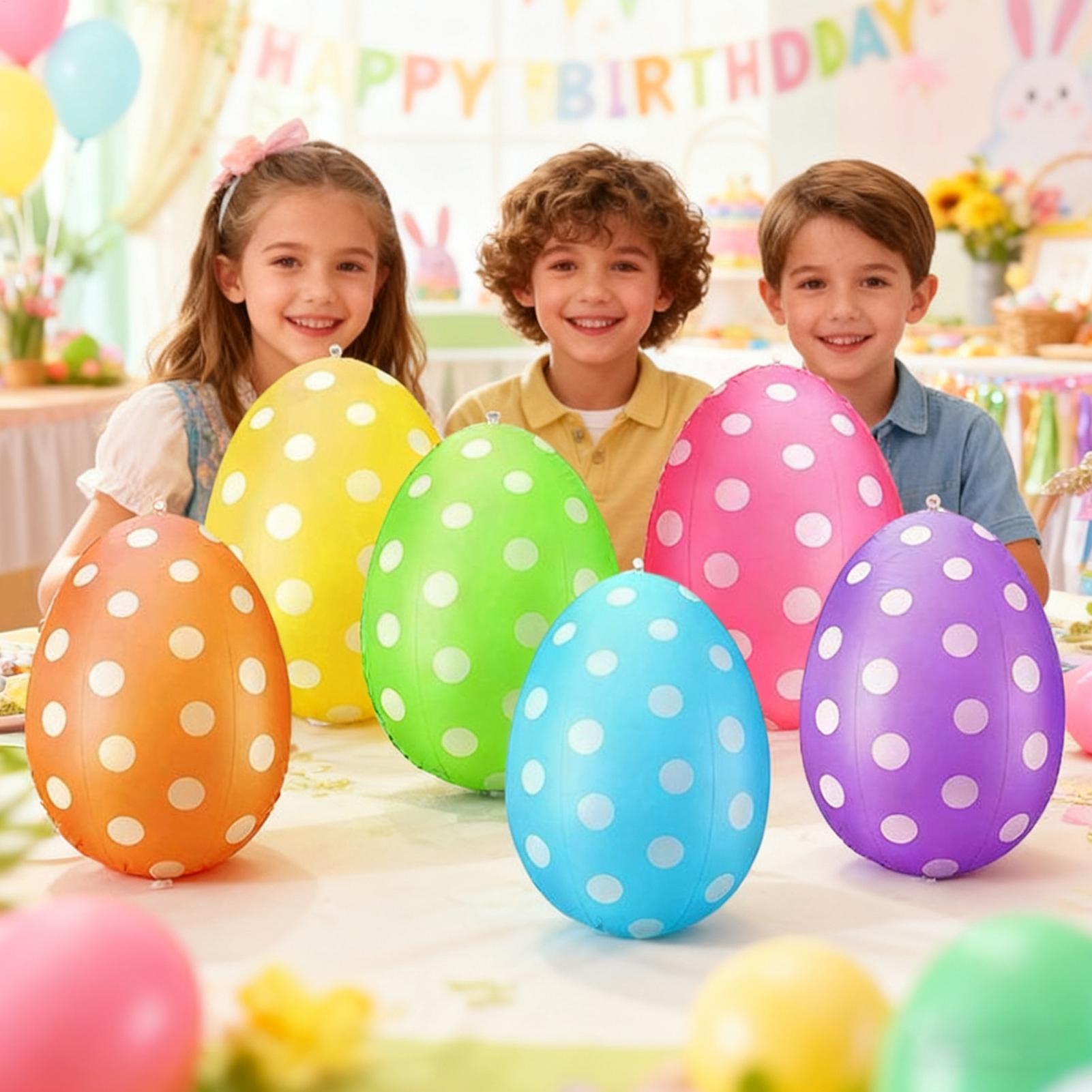 Inflatable Easter Eggs 6Pcs/se - Party Games Easter Egg reseña y precio