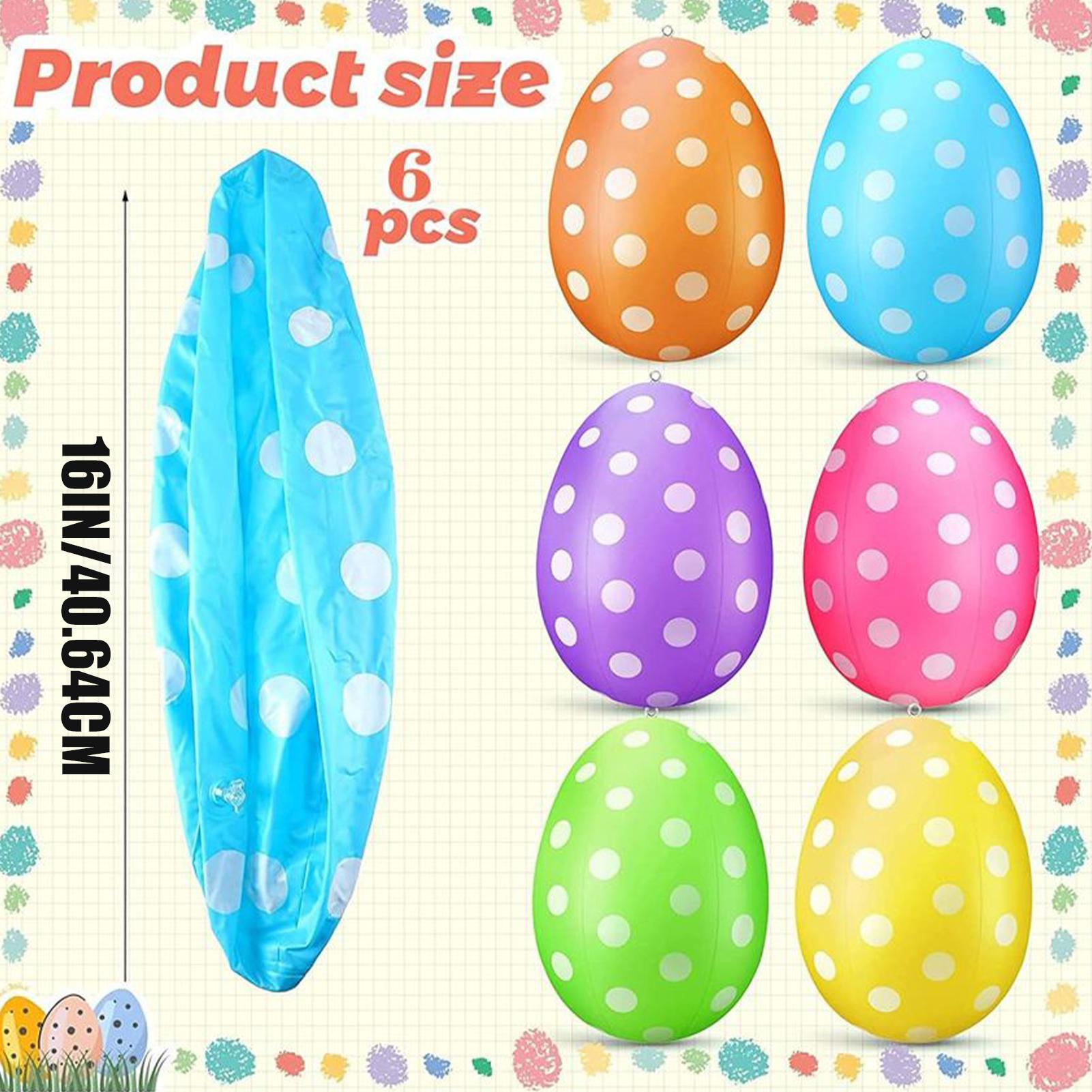 Inflatable Easter Eggs 6Pcs/se - Party Games Easter Egg reseña y precio
