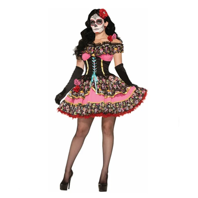 Mexican Day of The Dead Flower - Zombie Party Games reseña y precio