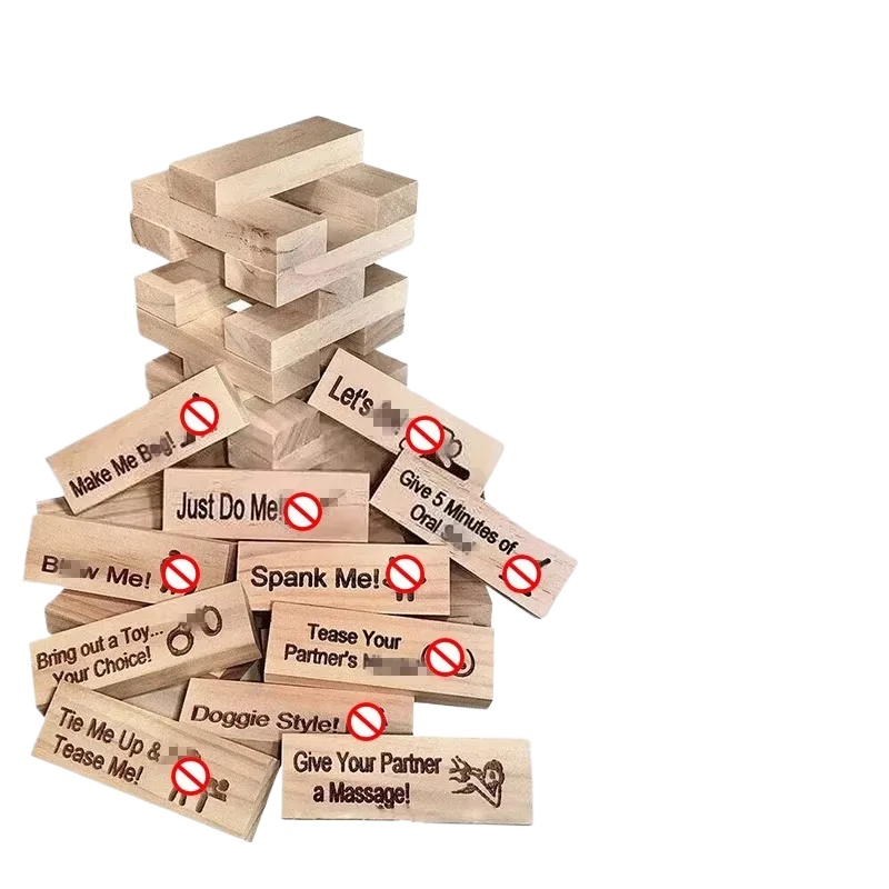 48 PCS Block Tower Game Couple - Party Games Ideas For Adults reseña y precio