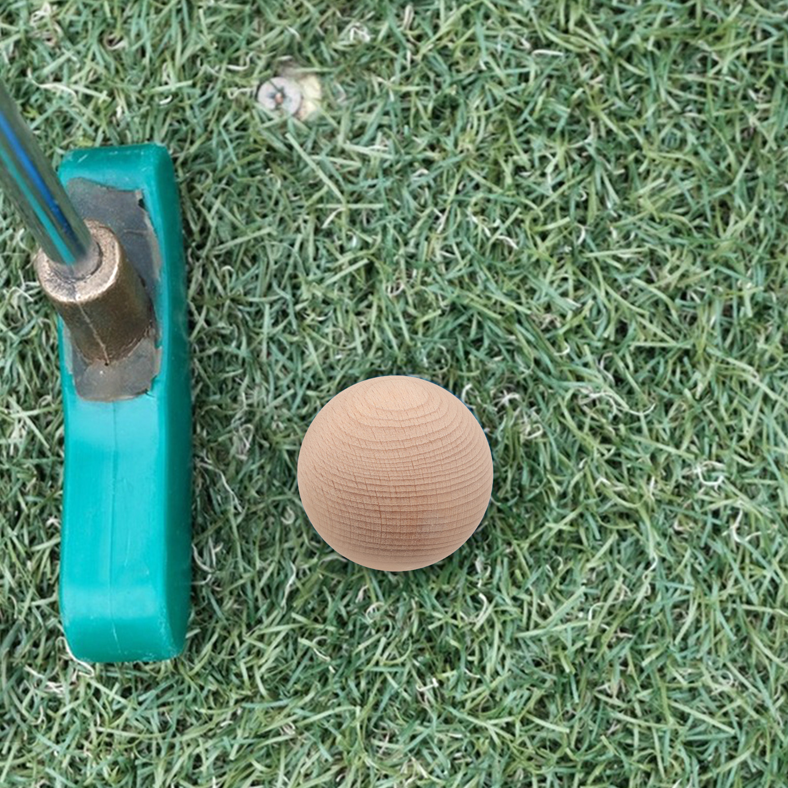 3Pcs Solid Beech Wood Golf Cro - Bocce Ball Lawn reseña y precio
