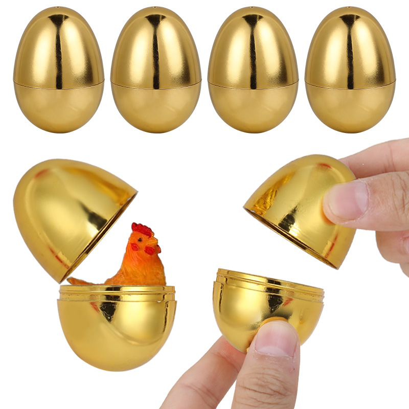 6PCS Golden Easter Eggs Plasti - Party Games Easter Egg reseña y precio