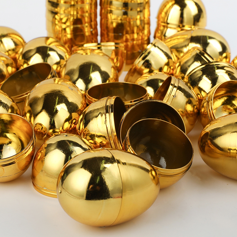 6PCS Golden Easter Eggs Plasti - Party Games Easter Egg reseña y precio