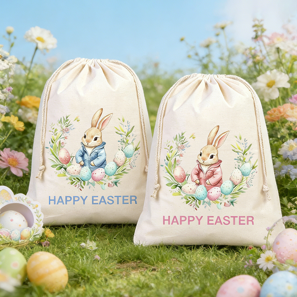 Happy Easter Large Gift Bag Cu - Party Games Easter Egg reseña y precio