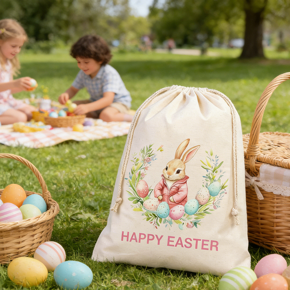 Happy Easter Large Gift Bag Cu - Party Games Easter Egg reseña y precio