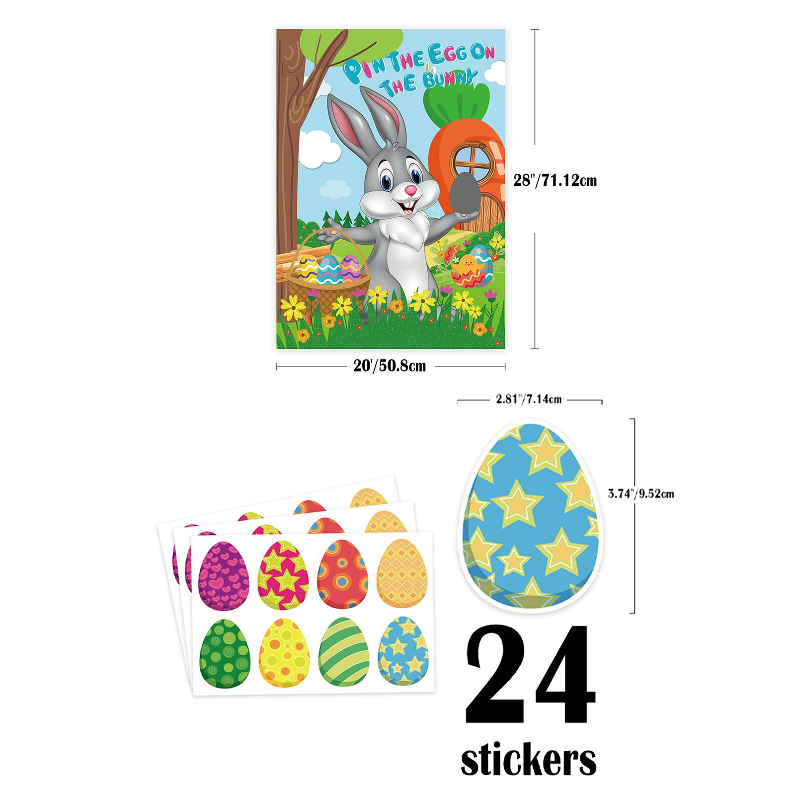 Pin The Egg on The Bunny Easte - Party Games Easter Egg reseña y precio