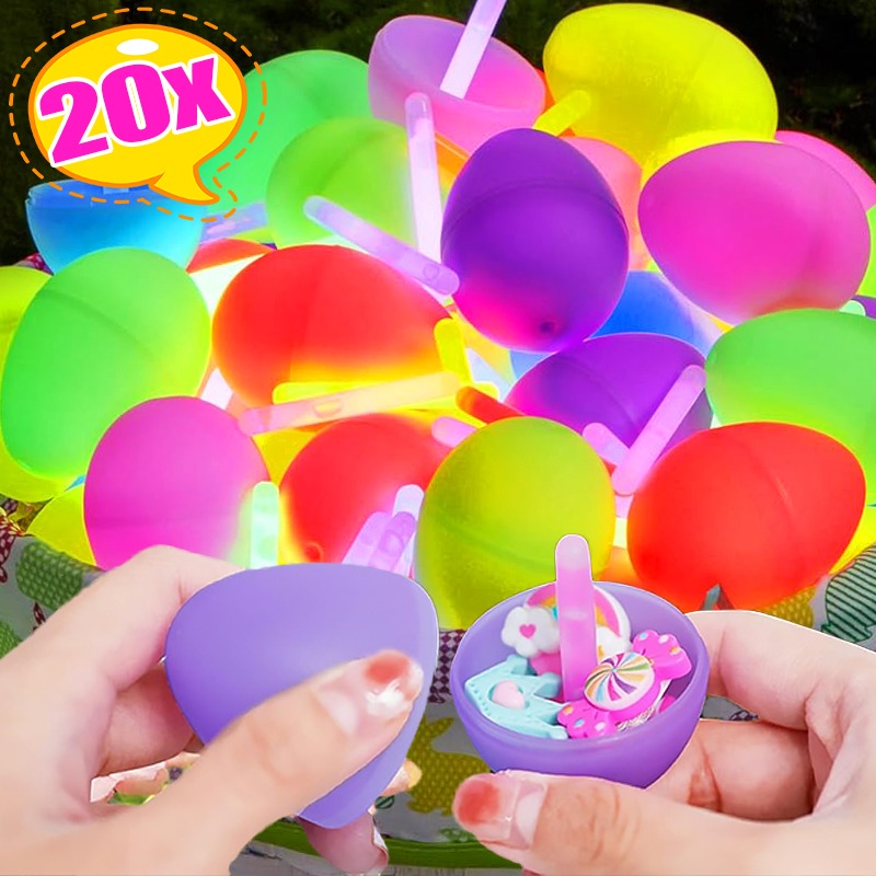20/1pcs Luminous Easter Eggs w - Party Games Easter Egg reseña y precio
