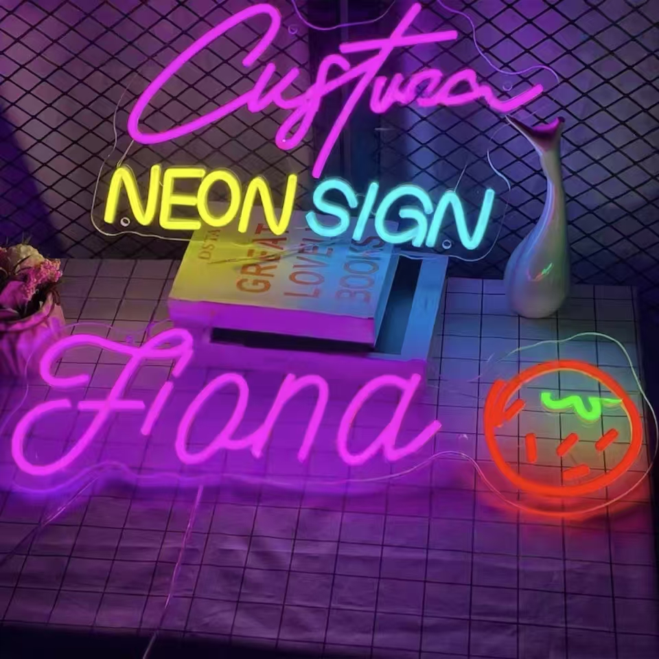 Custom Neon Sign Personalized  - Party Games Name reseña y precio