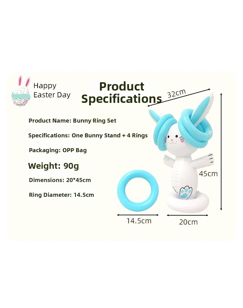 Easter Inflatable Bunny Ring T - Party Games Easter Egg reseña y precio