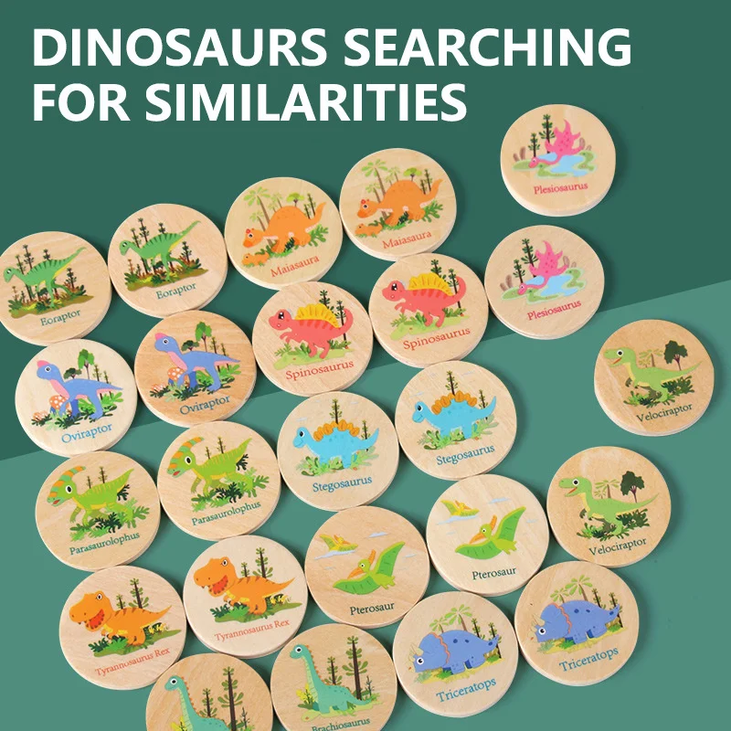 Memory Game Dinosaur Matching  - Party Games Summer reseña y precio