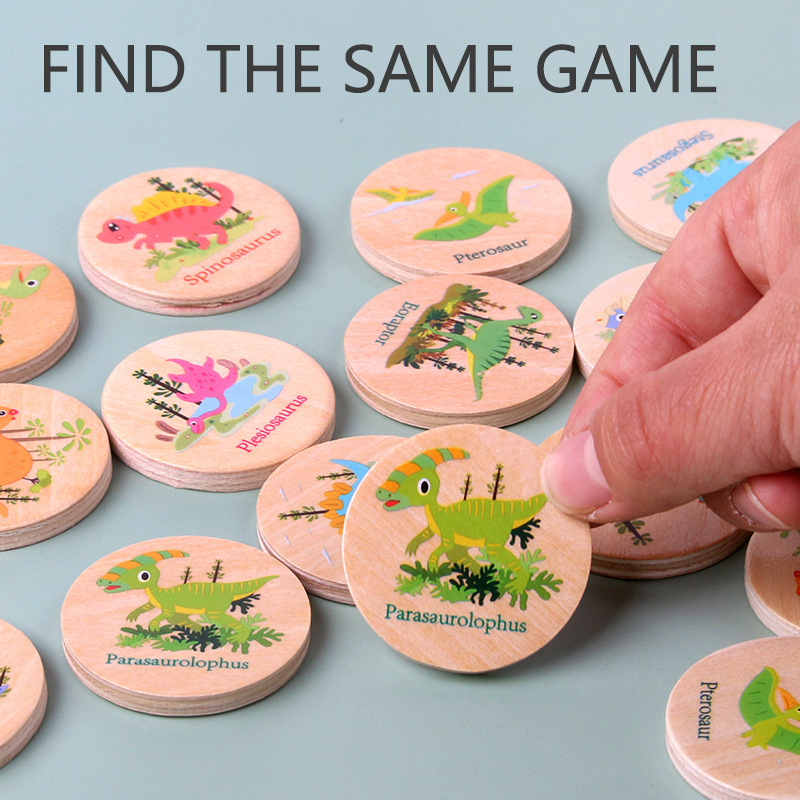 Memory Game Dinosaur Matching  - Party Games Summer reseña y precio