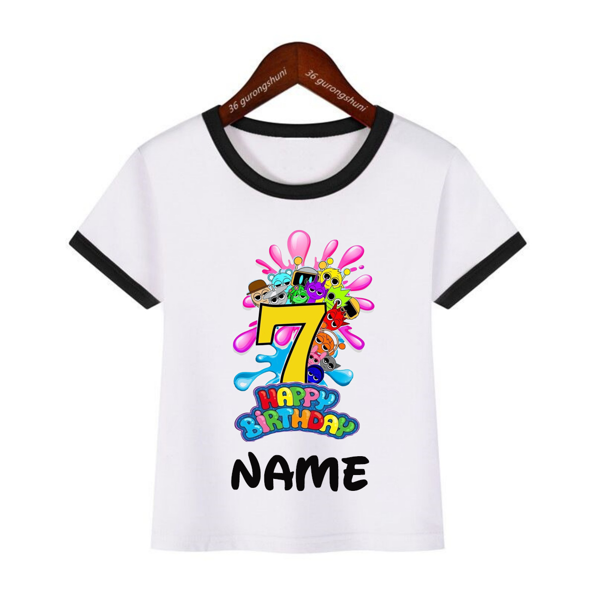 Colorful 7th Happy Birthday Ga - Party Games Name reseña y precio