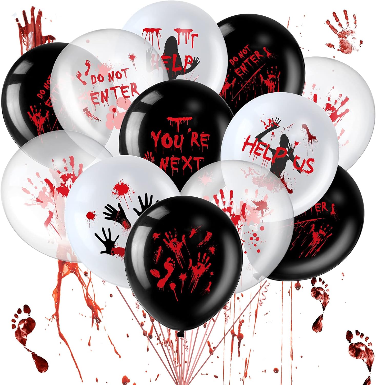 45 Pcs Scary Halloween Balloon - Zombie Party Games reseña y precio