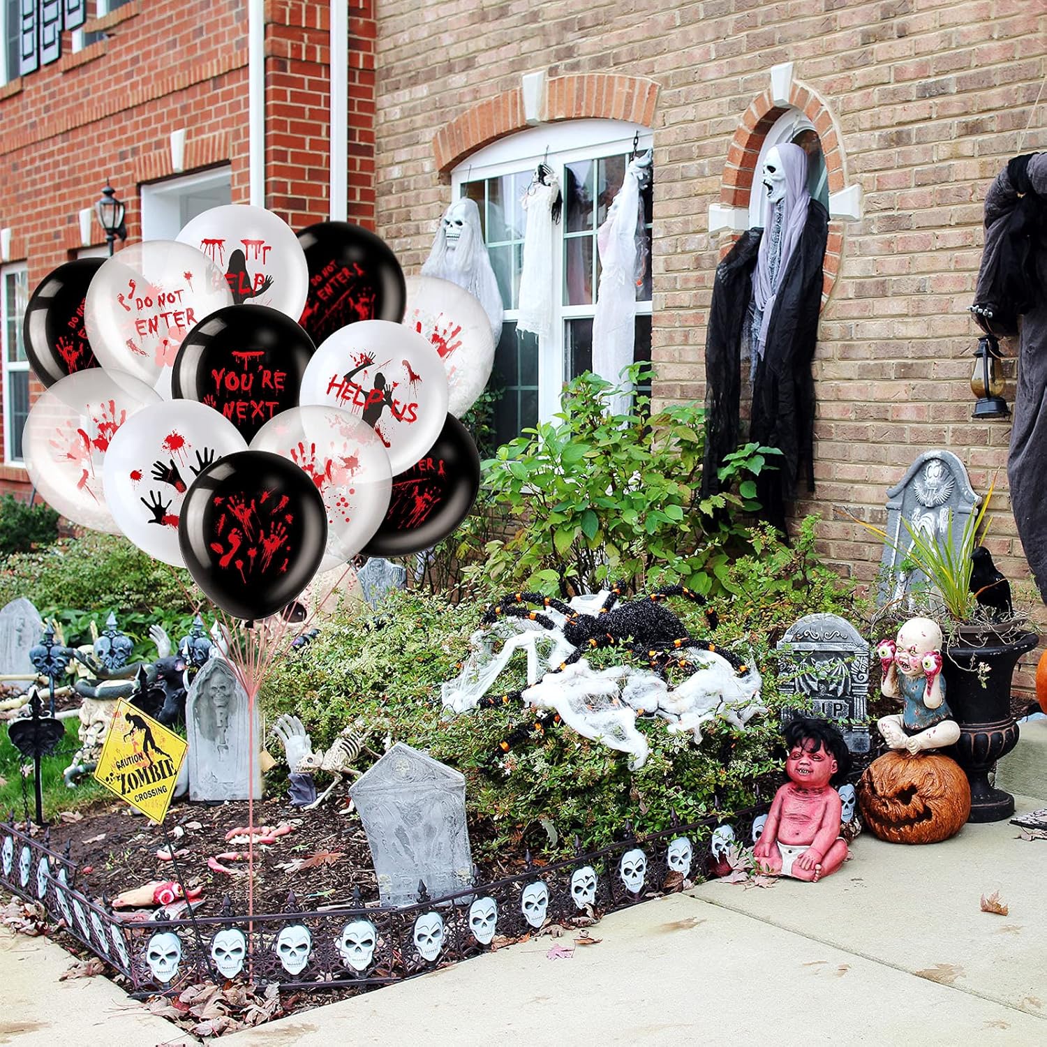 45 Pcs Scary Halloween Balloon - Zombie Party Games reseña y precio