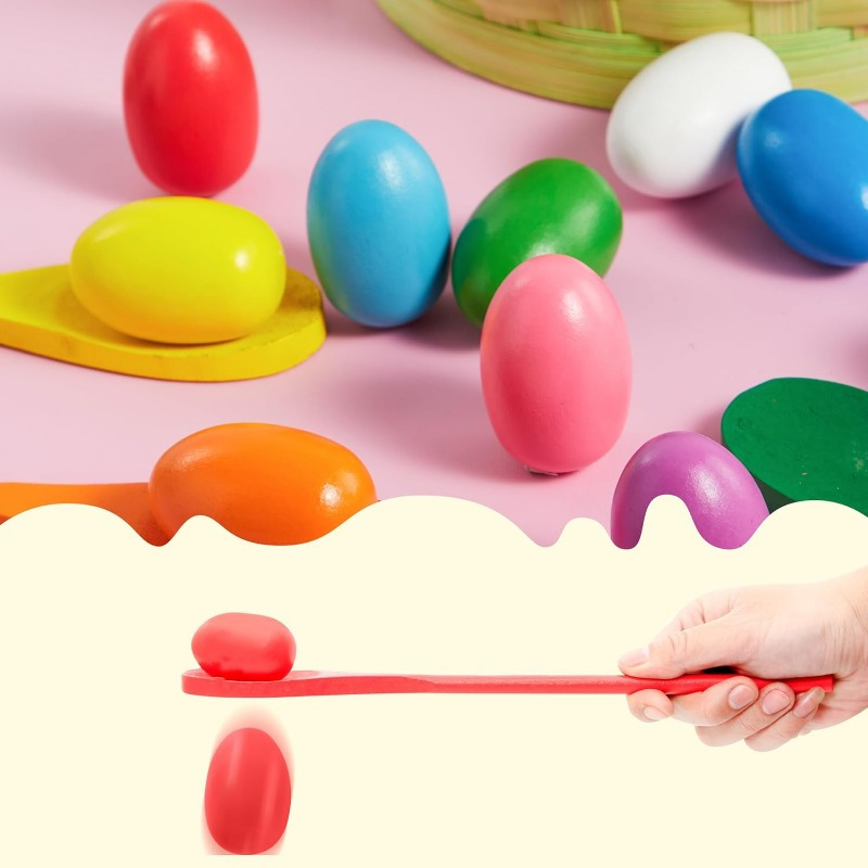 24 PCS Easter Egg and Spoon Ra - Party Games Easter Egg reseña y precio