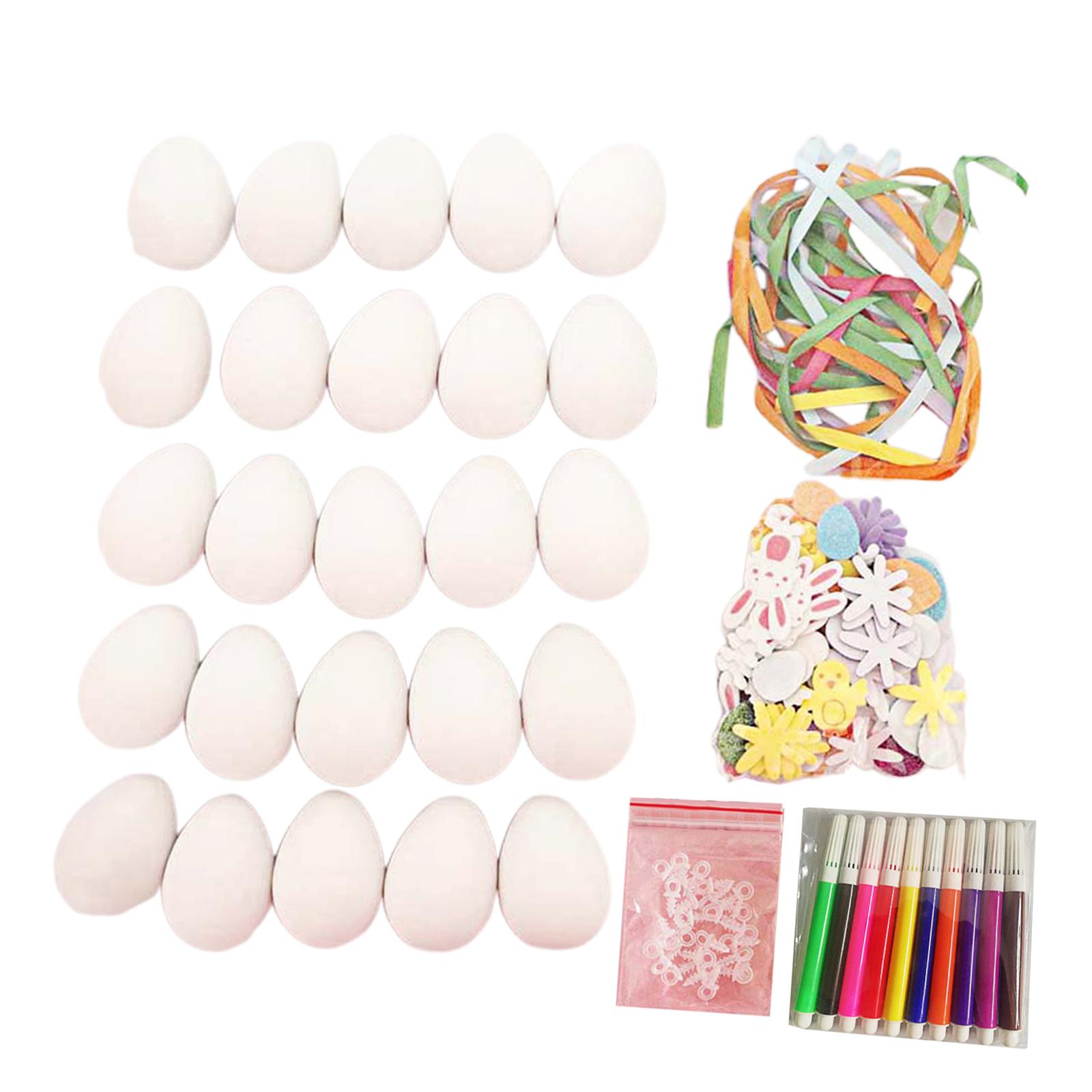 White Easter Eggs Blank Craft  - Party Games Easter Egg reseña y precio