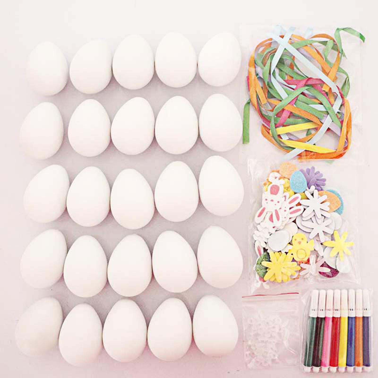 White Easter Eggs Blank Craft  - Party Games Easter Egg reseña y precio